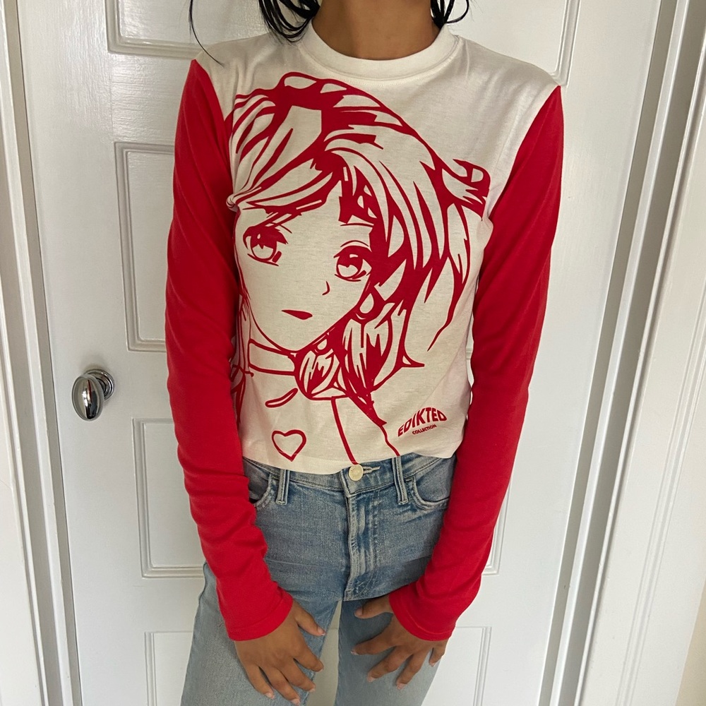 Edikted long sleeve graphic tee